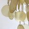 Italian Mid-Century Modern Golden Plastic Cascade Chandelier, 1970s, Image 9