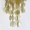 Italian Mid-Century Modern Golden Plastic Cascade Chandelier, 1970s, Image 10