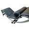 Modernist Leather Chaise Lounge with Chrome Frame 6