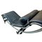 Modernist Leather Chaise Lounge with Chrome Frame, Image 6