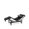 Black Ponyskin LC4 Chaise Lounge by Le Corbusier for Cassina, 1990s 1