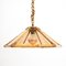 Suspension Lamp in Glass and Bamboo, Italy, 1970s 2