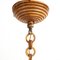 Suspension Lamp in Glass and Bamboo, Italy, 1970s, Image 6