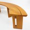 Mid-Century Curved Benches by Pierre Chapo, Set of 2 8