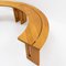 Mid-Century Curved Benches by Pierre Chapo, Set of 2 5