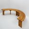 Mid-Century Curved Benches by Pierre Chapo, Set of 2, Image 12