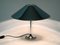 Large Chrome Metal Table Lamp with Metal Shade, 1970s 4