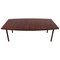 Mid-Century Rosewood Boat Shaped Dining or Conference Table 1
