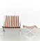Barcelona Sessel & Fußhocker Modell MR90 von Ludwig Mies Van Der Rohe für Knoll International, 2 . Set 24