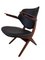 Pelican Armchairs in Black Leather by Louis Van Teeffelen for Webe, 1960s, Set of 2 9