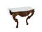 Wall Console in Wood with Carrara White Marble Top, 1800s 4