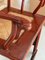 Chaise de Style Ming avec Dossier Haut et Laque Rouge 10