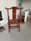 Chair in Ming Chinese style with High Backrest and Red Lacquer 8
