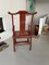 Chair in Ming Chinese style with High Backrest and Red Lacquer, Image 8