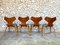 Grand Prix Dining Chairs in Teak by Arne Jacobsen for Fritz Hansen, 1960s, Set of 4 5