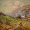 V. Ricciardi, Landscape Painting, 1950s, Oil on Board 10