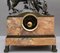 Early 19th Century Marble & Bronze Mantle Clock, Image 2