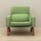 Danish Light Green Solid Wood Armchair, 1970s, Image 1