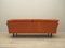 Danish Orange Leather Sofa, 1960s 5