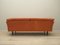 Danish Orange Leather Sofa, 1960s, Image 5