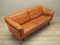 Danish Orange Leather Sofa, 1960s 6