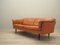 Danish Orange Leather Sofa, 1960s, Image 4