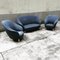 Poltrone e divano con rivestimento originale di Isa Bergamo, anni '50, set di 3, Immagine 6