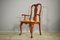 Queen Anne Style Mahogany & Leather Armchair, 1970s, Image 8