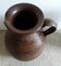 German Handmade Ceramic Jug Vase with Handle in Different Shades of Brown, 1970s 2