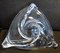 Handmade Triangular Clear Crystal Glass Fruit Bowl from Val St Lambert, 1970s, Image 5