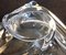 Handmade Triangular Clear Crystal Glass Fruit Bowl from Val St Lambert, 1970s 7