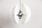 Space Age Ivory Metal Chandelier, Image 1