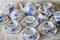 Antique Creamware Ludlow Blue Flowers Tea Set from Wedgwood, 1920s, Set of 15, Image 6