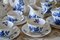 Antique Creamware Ludlow Blue Flowers Tea Set from Wedgwood, 1920s, Set of 15 5