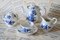 Antikes Ludlow Teeservice mit blauen Blumen von Wedgwood, 1920er, 15er Set 7