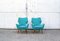 Armchairs with Wooden Structure and Padded Seats, 1950s, Set of 2, Image 5