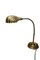 Art Deco Articulated Brass Gooseneck Desk Lamp with Decorated Brassed Copper Shell Shade & Round Brass Weighted Base, 1920s 3