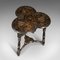 Antique Victocian Scottish Oak Trefoil Side Table, Image 6