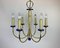 Cobalt Glass Chandelier from Asmuth, 1970s, Image 1