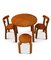 Mid-Century Modern Bent Beech Child's Table, Stool & Chairs by Alvar Aalto, Set of 4 3