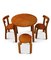 Mid-Century Modern Bent Beech Child's Table, Stool & Chairs by Alvar Aalto, Set of 4, Image 3