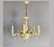 Empire Style Handmade Porcelain Floral Chandelier by Giulia Mangani, 1970s, Image 1