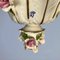 Empire Style Handmade Porcelain Floral Chandelier by Giulia Mangani, 1970s 7