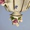 Lampadario floreale in stile Impero in porcellana fatto a mano di Giulia Mangani, anni '70, Immagine 7