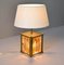 Italian Modern Amber Murano Glass & Brass Table Lamp from Mazzega 7