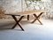 Chestnut X-Frame Dining Table, Image 1
