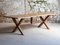 Chestnut X-Frame Dining Table, Image 2