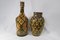 Moroccan Bottle and Vase in Enameled Terracotta from Safi, Set of 2 1