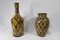 Moroccan Bottle and Vase in Enameled Terracotta from Safi, Set of 2 2