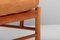 Colonial Lounge Chair in Cherry Leather by Ole Wanscher, 1950s, Image 6
